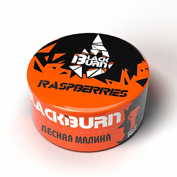 Табак Burn Black, 25гр "Raspberries / Спелая лесная малина"